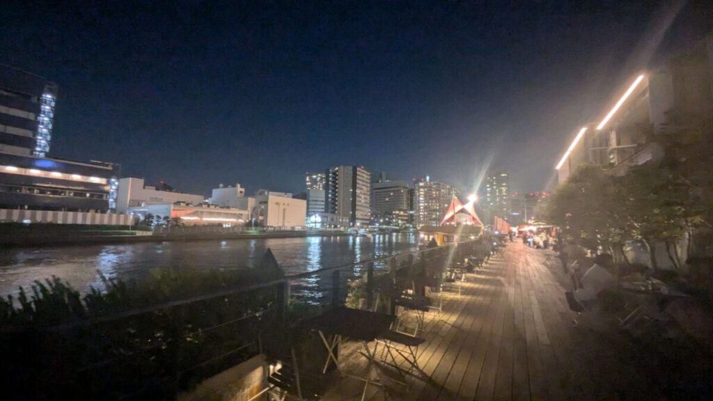 夜の天王洲運河